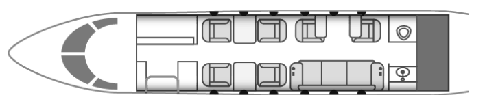 Challenger 350 floor plan