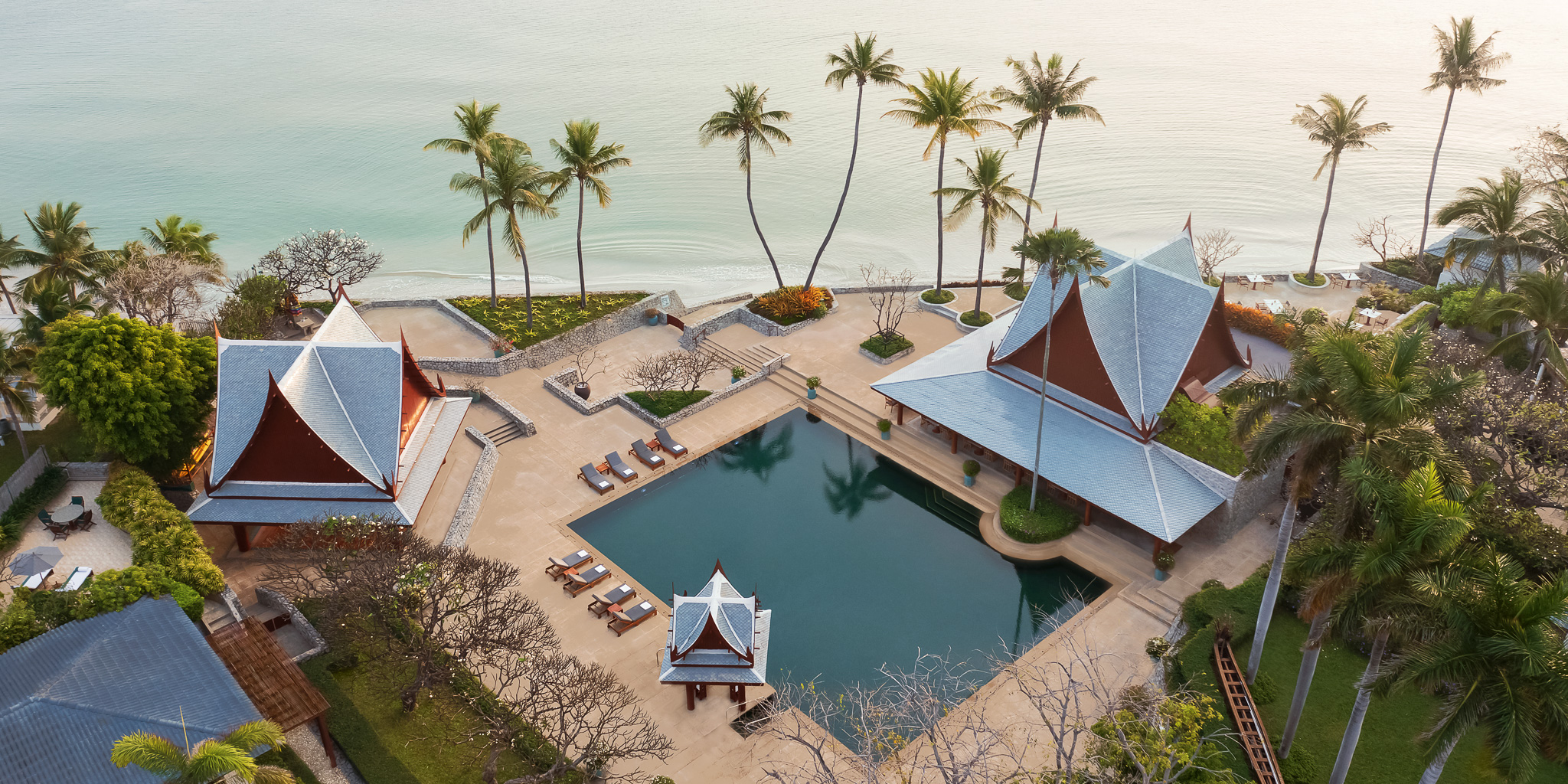 Chiva-Som Hua Hin_Beach Aerial view (2)