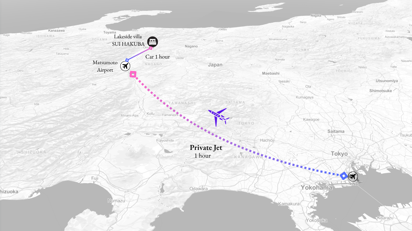 SKYTREK Flight Route Map